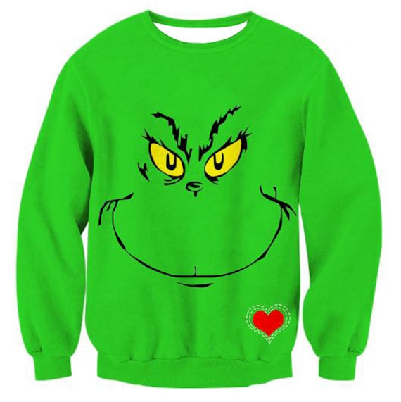 Grinch Sweatshirt by JaysApparel on Etsy