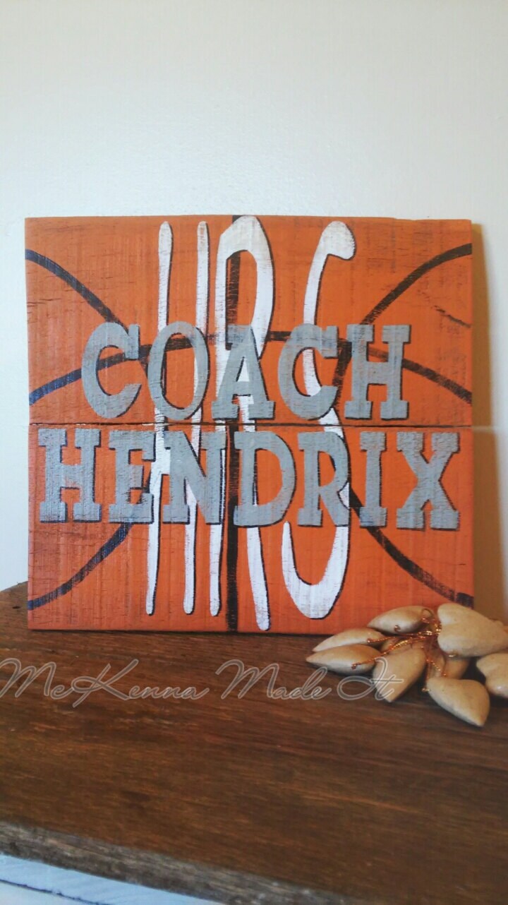 Personalized Basketball Pallet Wood Sign Basketball Decor