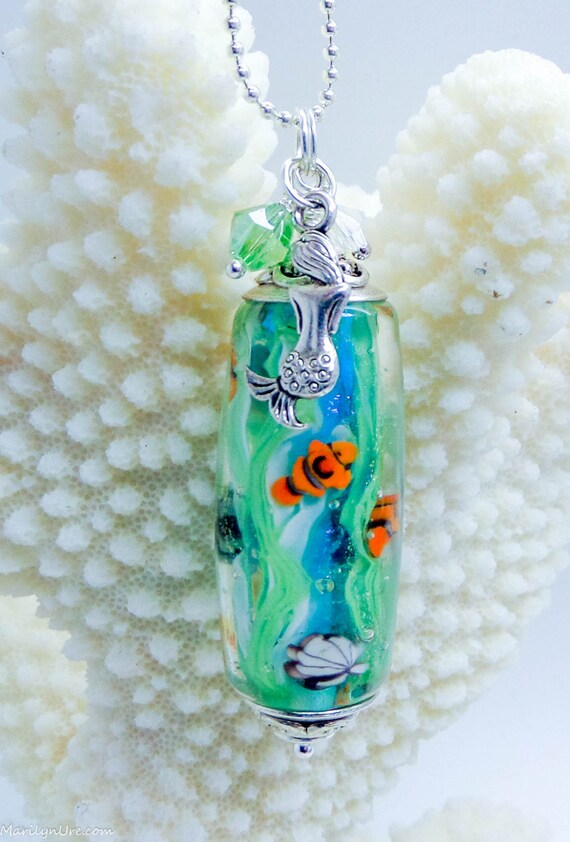 Mermaid Jewelry Underwater Aquarium Bead full of Nemos