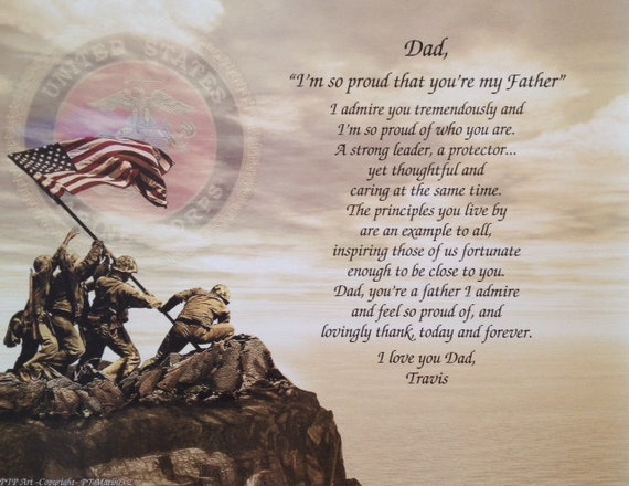 Father's Day Marine Gift for Dad I'm So by WePersonalizeGifts