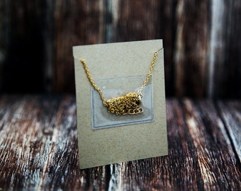 Necklace Chain Adhesive Pouch, Necklace Chain Pocket, Jewelry Supplies, Clear Necklace Chain Holder