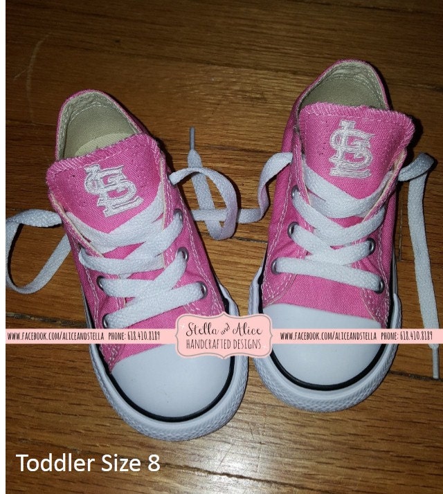 Toddler Youth MLB Embroidered Converse Low top by stellalice
