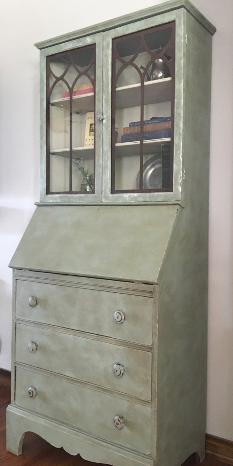 SOLD Vintage Secretary Desk/Farmhouse hutch