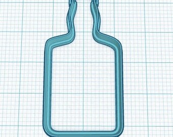 Jack Daniels Bottle Cookie Cutter Fondant Cutter