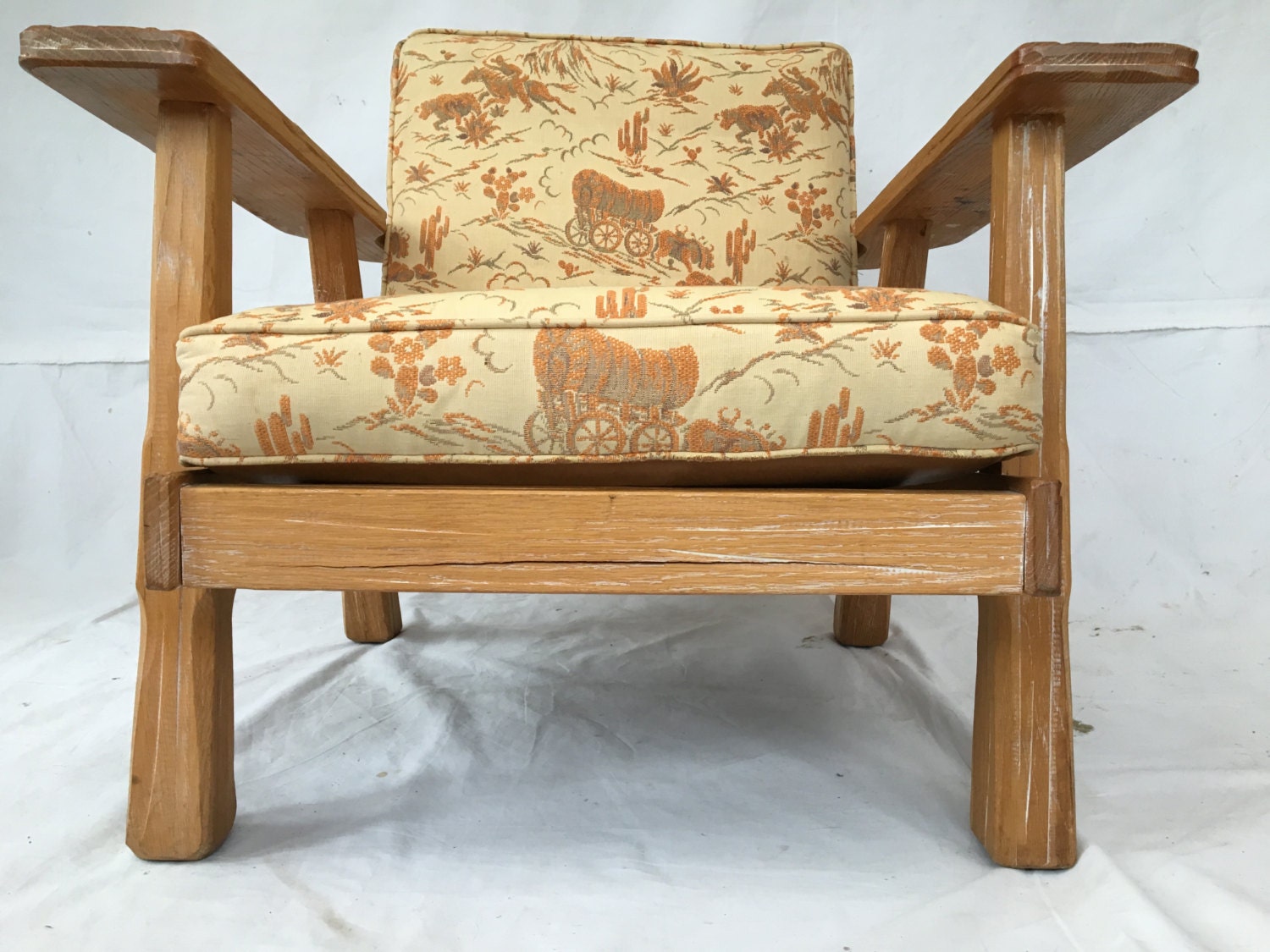 1960's Cowboy Classic A. Brandt RANCH OAK lounge by mightyMODERN