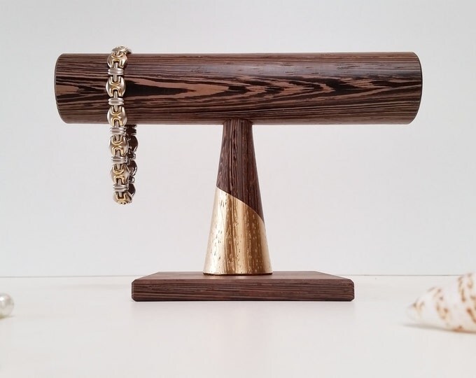 Bracelet stand Wenge-Gold Edition Accesoire Sieraden display Organiser Wedding gift