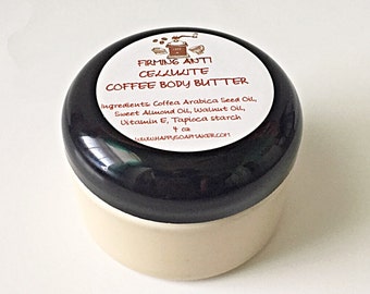 ANTI CELLULITE COFFEE Whipped Natural Body Butter, Natural body care, anti cellulite, Moisturizer, Natural skin care, spa, cellulite cream