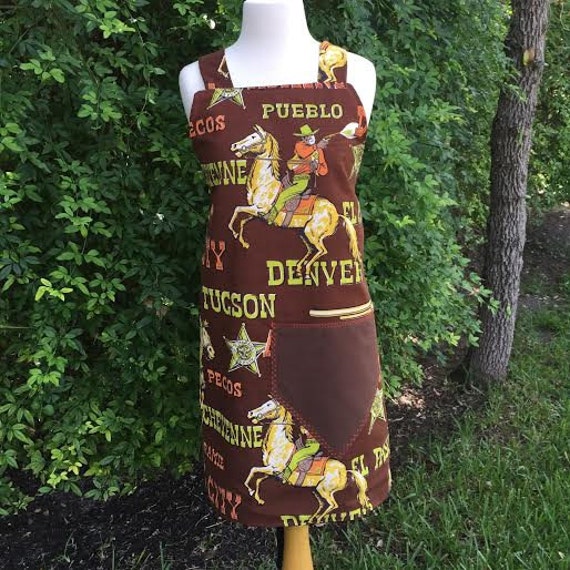 Cowboy Western Southwest Apron Full Length & by ReHemmedAprons