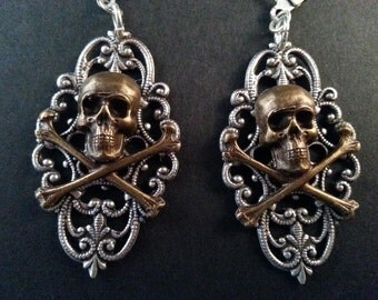 Pirate earrings | Etsy