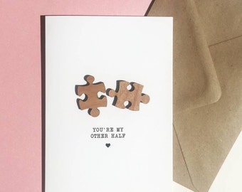 Jigsaw Pieces Love Card