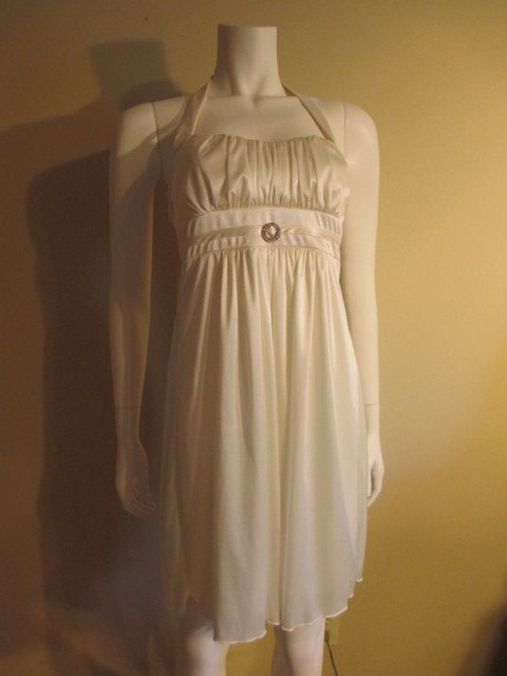 Ivory Marilyn Monroe Style Halter Dress Size Small Possible