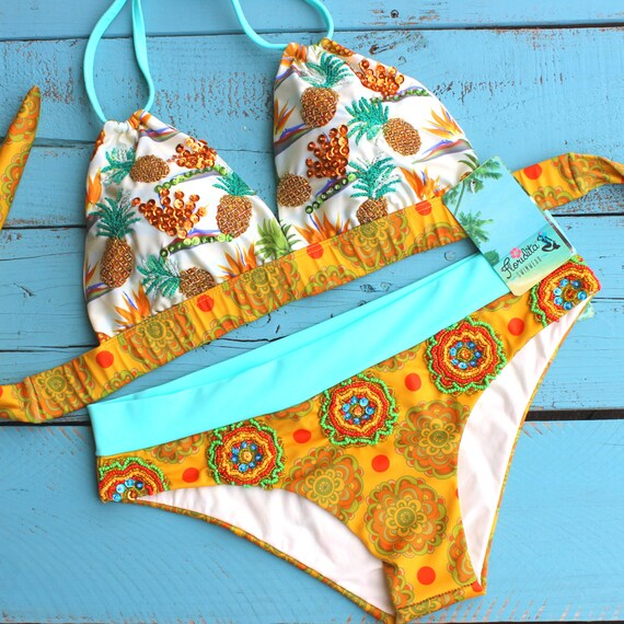 Unique Bikini Retro Bikini Cute Swimsuit Sequin Bikini Hot Sex Picture