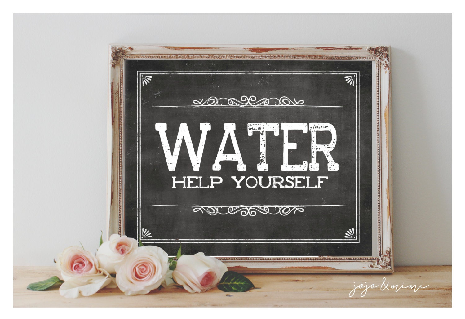 Instant 'WATER Help Yourself' Printable Sign