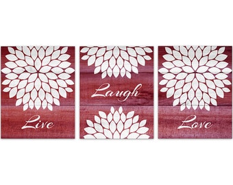 Burgundy Wall Art canvas and prints home decor wall art live laugh love yellow Burgundy Wall Art canvas and prints home decor wall art live laugh love yellow