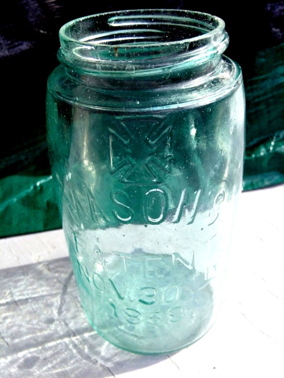Mason Blue Jars Maltese Hero Cross antique Canning equipment 1