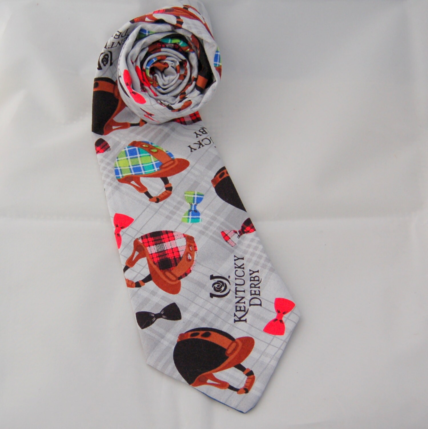 Kentucky Derby Party Tie Men's Necktie Jockey Silks Ky