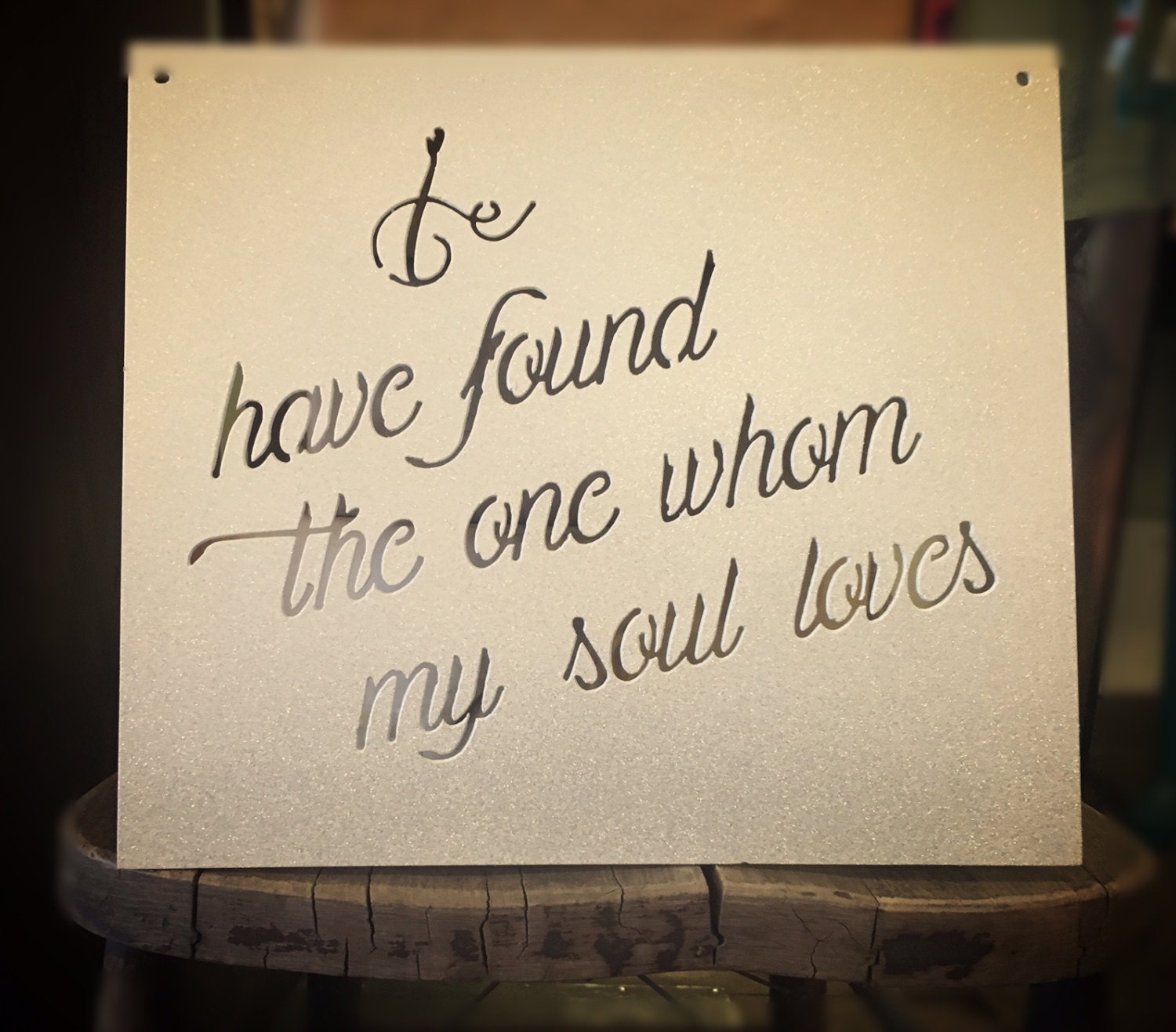 Download I have found the one whom my soul loves metal sign