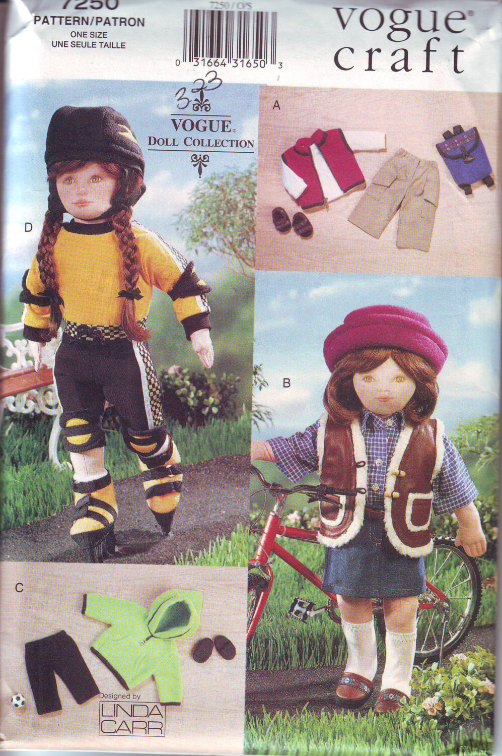 American Girl size Clothing and Accessory Pattern for 18