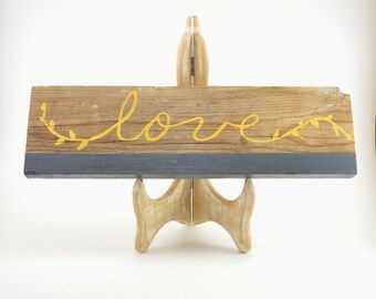 Rustic Love Sign, Farmhouse Decor, Rustic Wooden Sign, Farmhouse Sign, Love Sign, Photo Prop, Bedroom Wall Decor, Mantle Decor, Wall Art