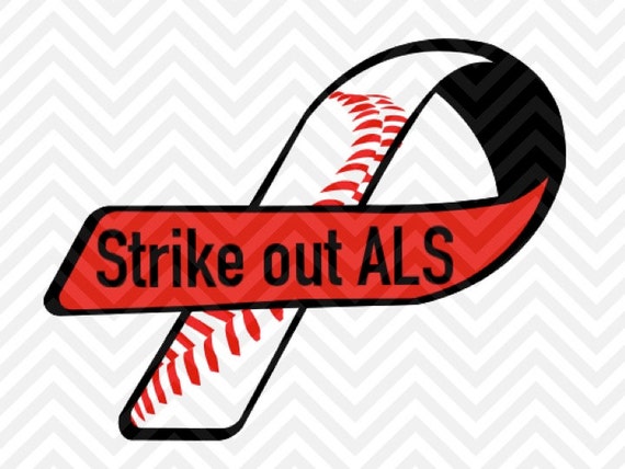 Download Strike Out ALS Ribbon SVG and Dxf Cut File by ...