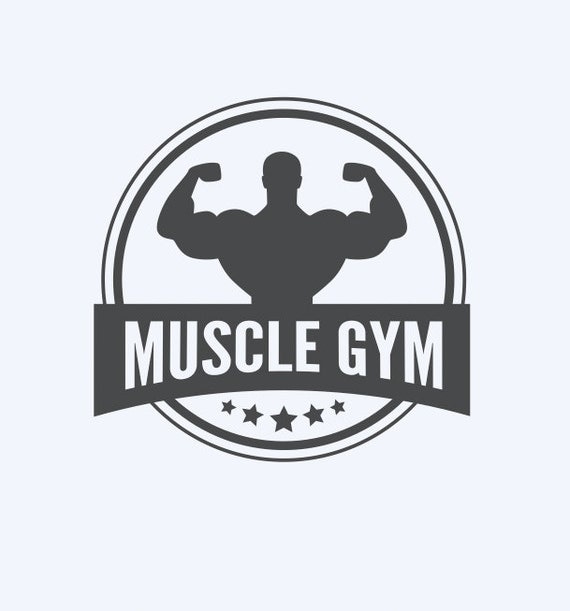 Muscle Gym Circular Badge