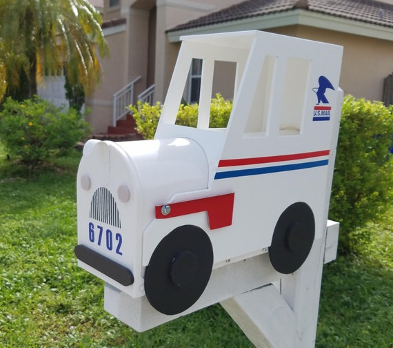 USPS Mailbox truck Metal Mailbox Mailbox gift box family