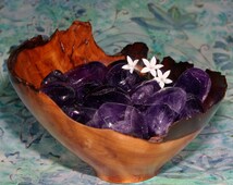 Chevron Amethyst Crystal Tumbled 2/" Natural Chakra Healing Polished Purple Gems
