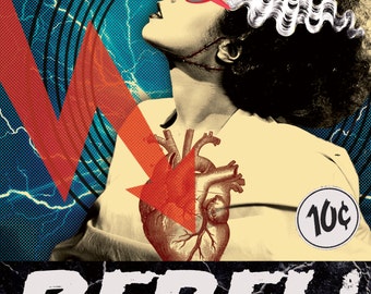 REBEL! Classic Horror Series: The Bride of Frankenstein Sticker