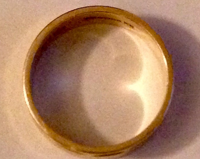 Storewide 25% Off SALE Vintage 14k Gold Keepsake Designer Signed Wide Banded Ring Featuring Elegant Textured Pattern Focal Design