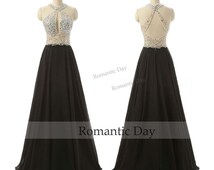 Vintage Layered Chiffon Long Prom Evening Dress cc2234 main image 1