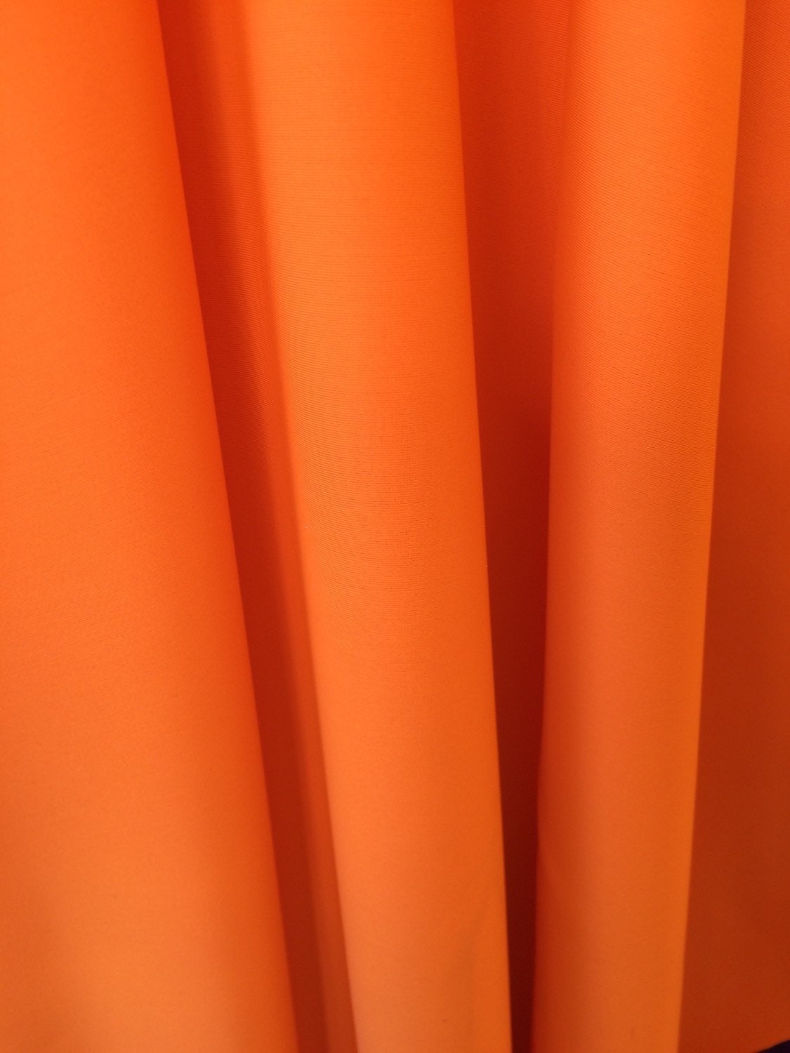 Nylon Spandex Lycra Solid Orange Fabric Sold By The Yard