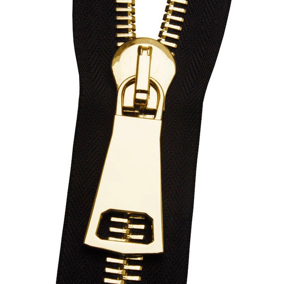 Metal No. 12 Gold Zipper