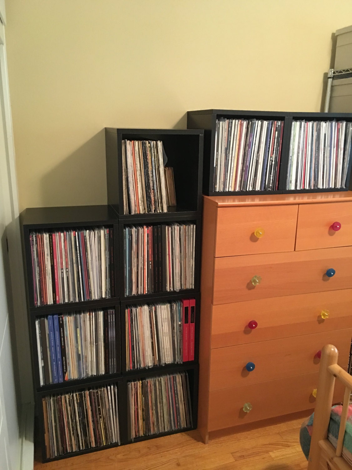 Vinyl Record Storage Cube Stackable LP Record Album Storage