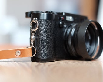 x100s for camera strap Hand Camera 44 film by made for 595strapco Leather and Strap Tan