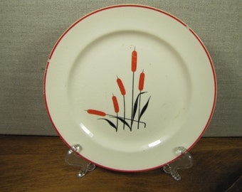 Camwood Ivory - Cattail - Bread and Butter Plate - Repurposing Supply