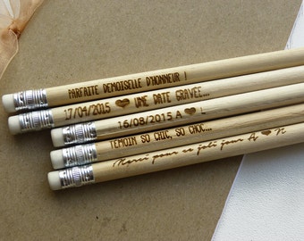 CRAYONS parfait témoin ou parfaire demoiselle d'honneur