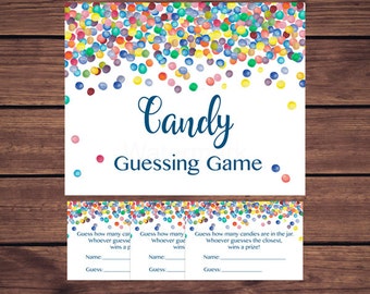 Candy guess game | Etsy