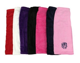 Monogrammed Terry Velour Spa Wrap, Personalized Towel Wrap, Custom Monogrammed Spa Wrap, Dormitory Spa Wrap, Personalized Graduation Gift