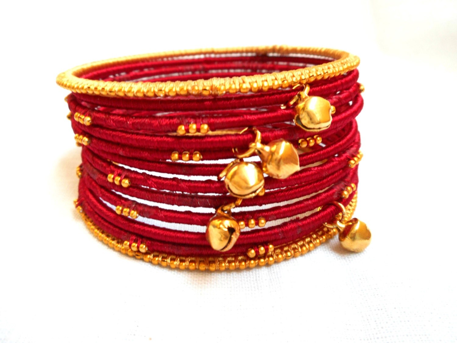 Baby Bells Bracelet Red Indian Baby Bangles Indian Kids