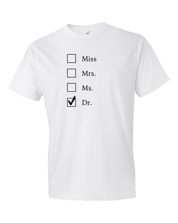 doctorate tshirt