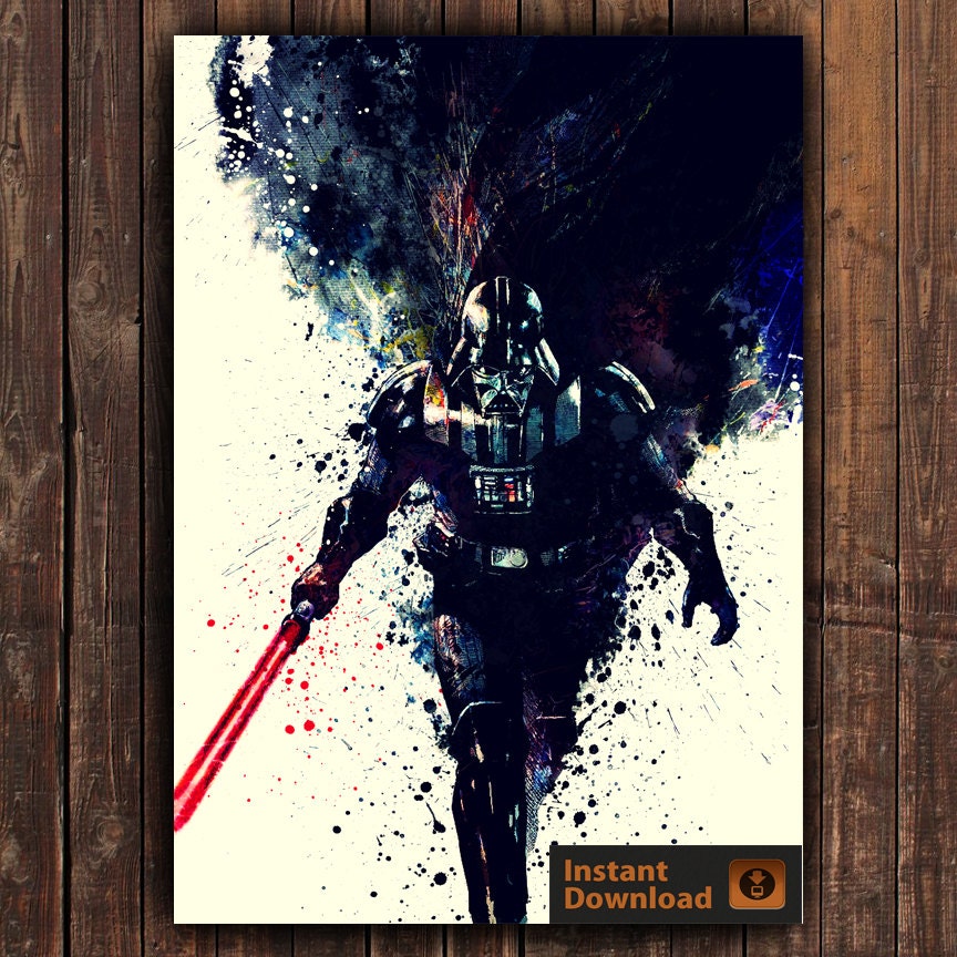 Darth Vader Poster Star Wars Poster Digital Poster by AnimePoster