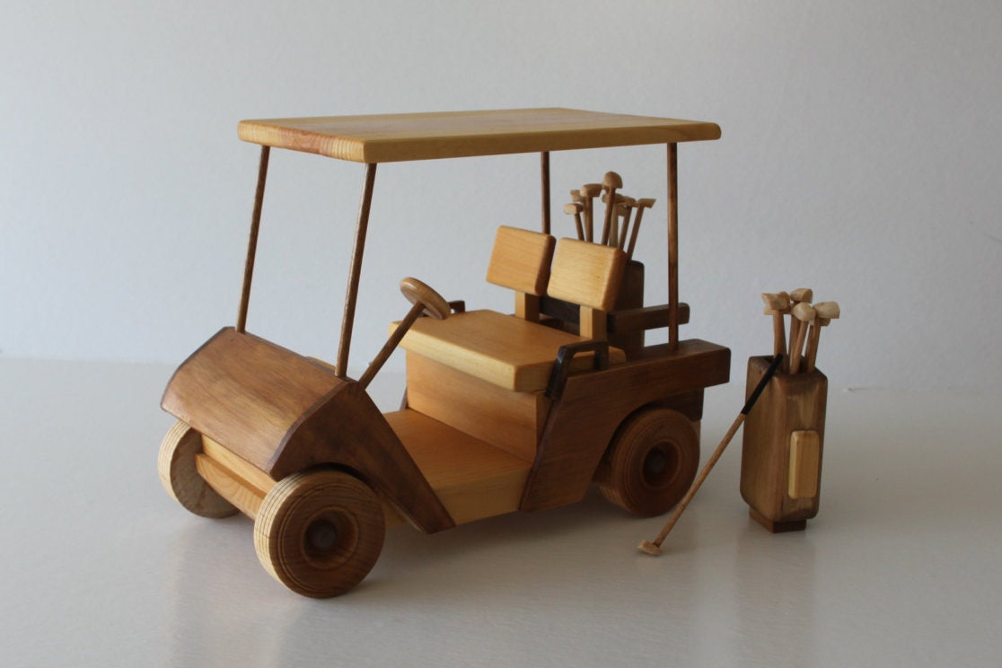 Wooden Model Golf Cart