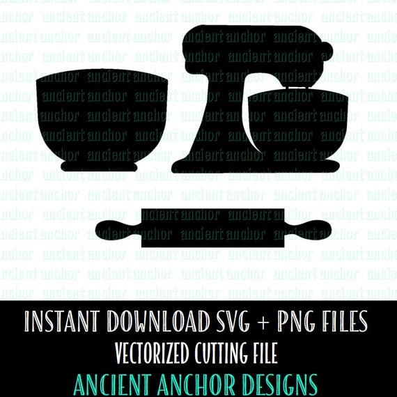 Download SVG File Commercial Use OK Standing Mixer & Kitchen SVG Files