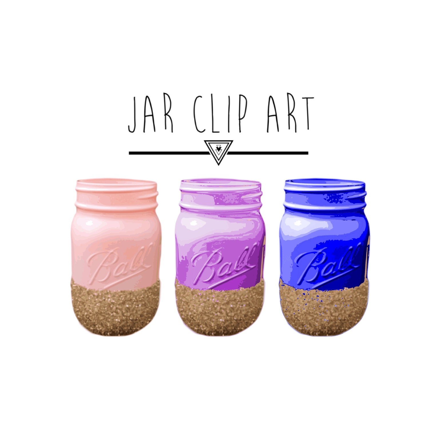 Glitter Mason Jar Clip Art Mason Jar Clip Art, Mason Jar Clipart