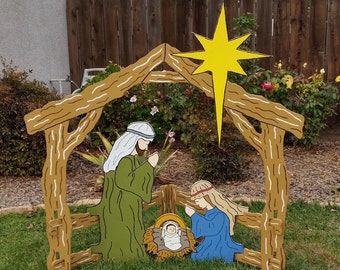 Items similar to Christmas Nativity Scene Dome OHIO ART Manger Globe on ...