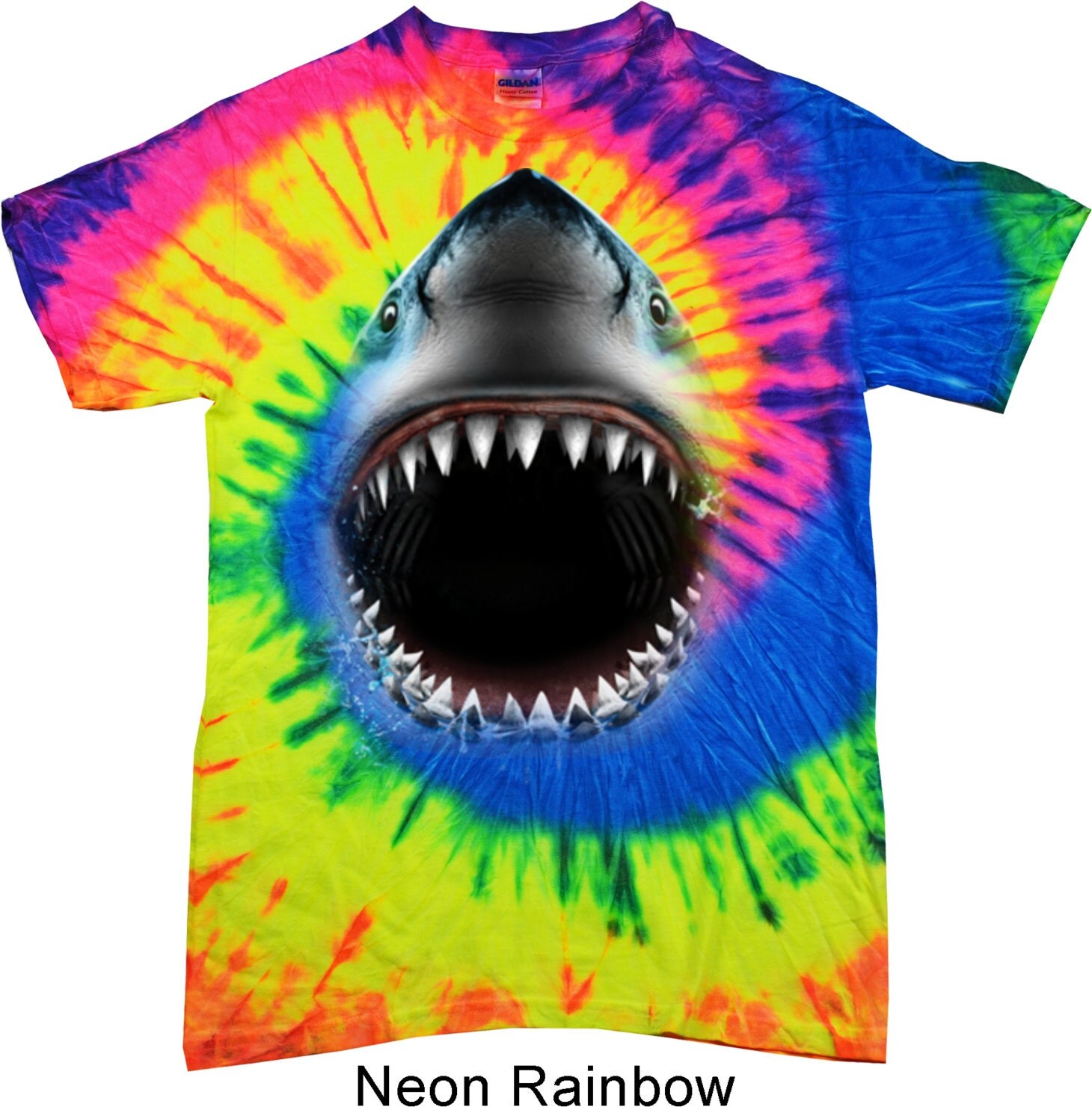 shark tie dye shirt