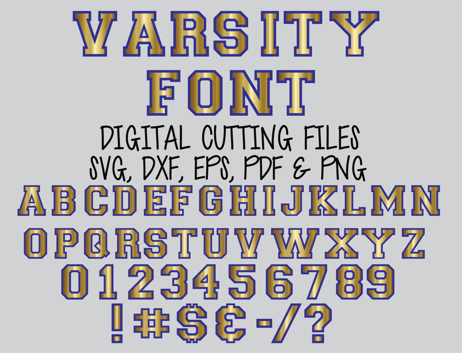 Download Svg SPORTS VARSITY FONT Layered Digital Cutting Files Svg Alphabet Cut File - Svg Dxf Eps Letter ...