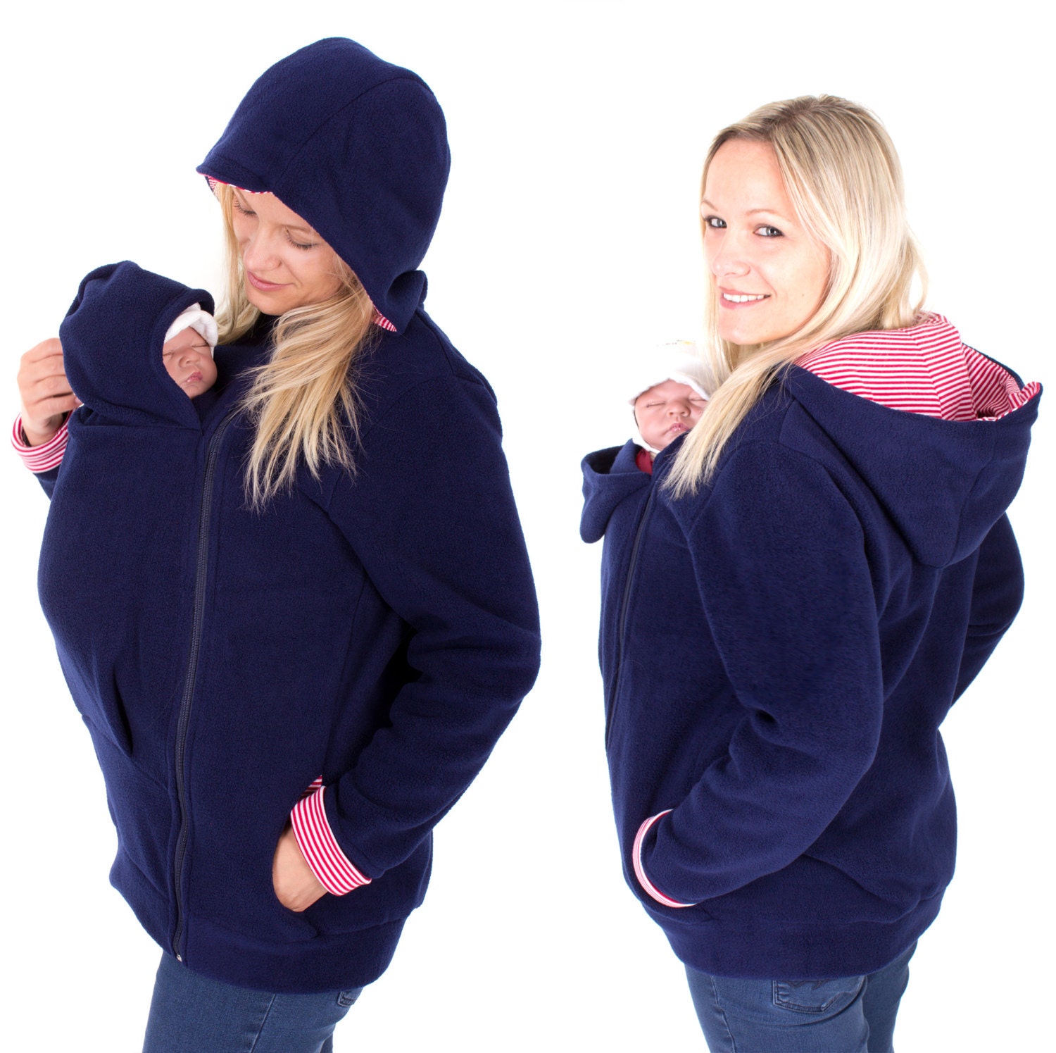 Belly to baby carrier jacket babywearing coat baby carrying