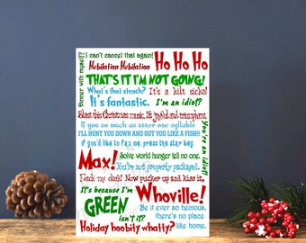Unique the grinch quote related items | Etsy