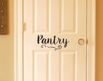 Pantry Wall Decal - Pantry Door Decal - Kitchen Wall Decal